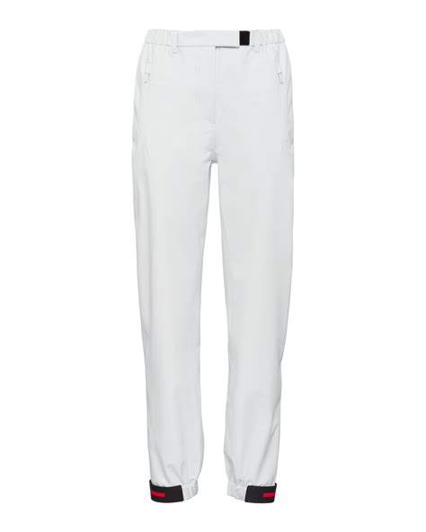 prada white trousers|prada reflective pants.